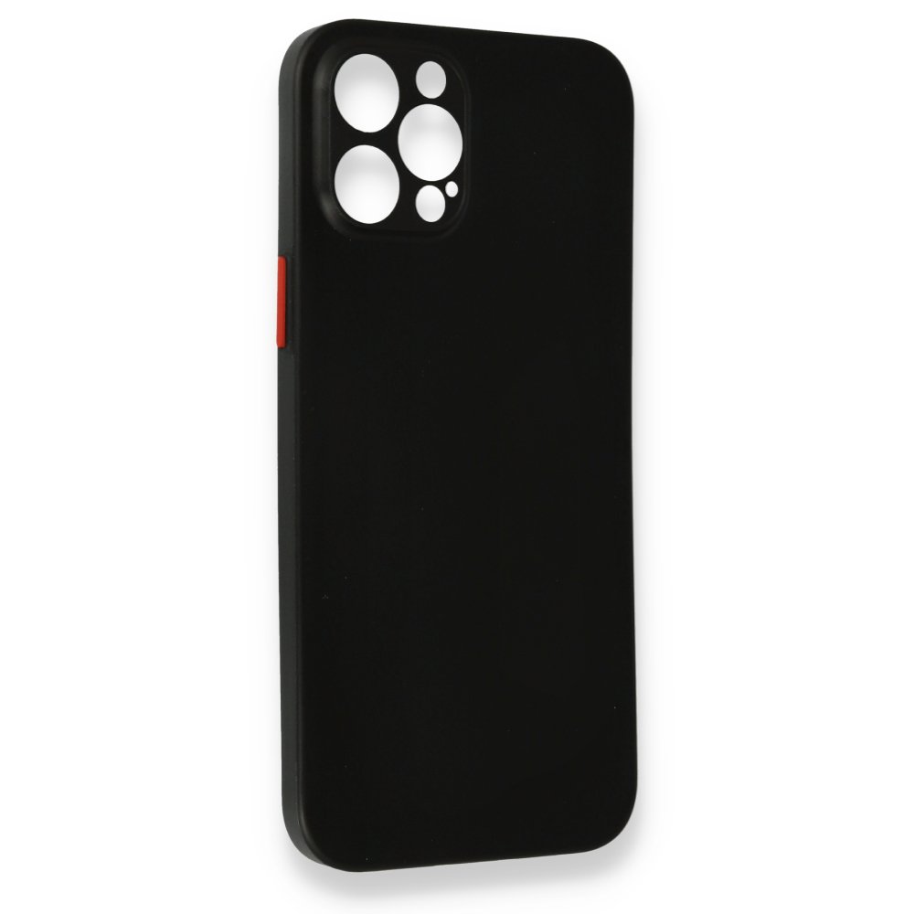 Newface iPhone 12 Pro Max Kılıf PP Ultra İnce Kapak - Siyah
