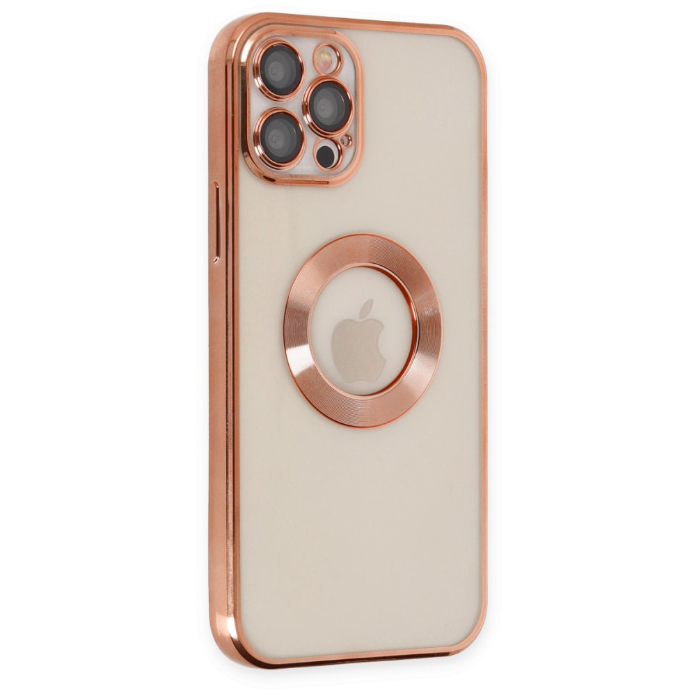 Newface iPhone 12 Pro Max Kılıf Slot Silikon - Rose Gold