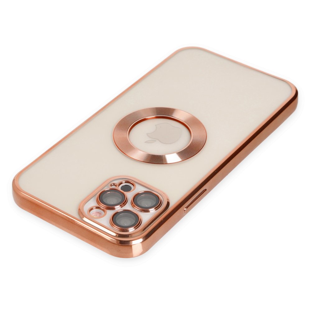 Newface iPhone 12 Pro Max Kılıf Slot Silikon - Rose Gold