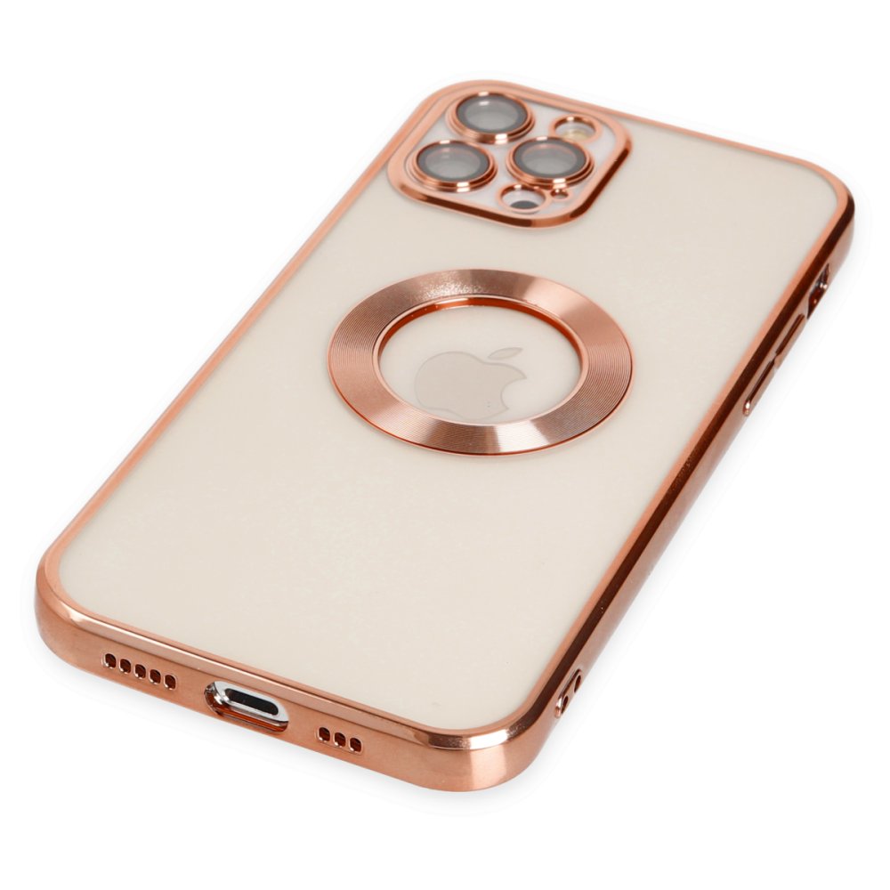 Newface iPhone 12 Pro Max Kılıf Slot Silikon - Rose Gold