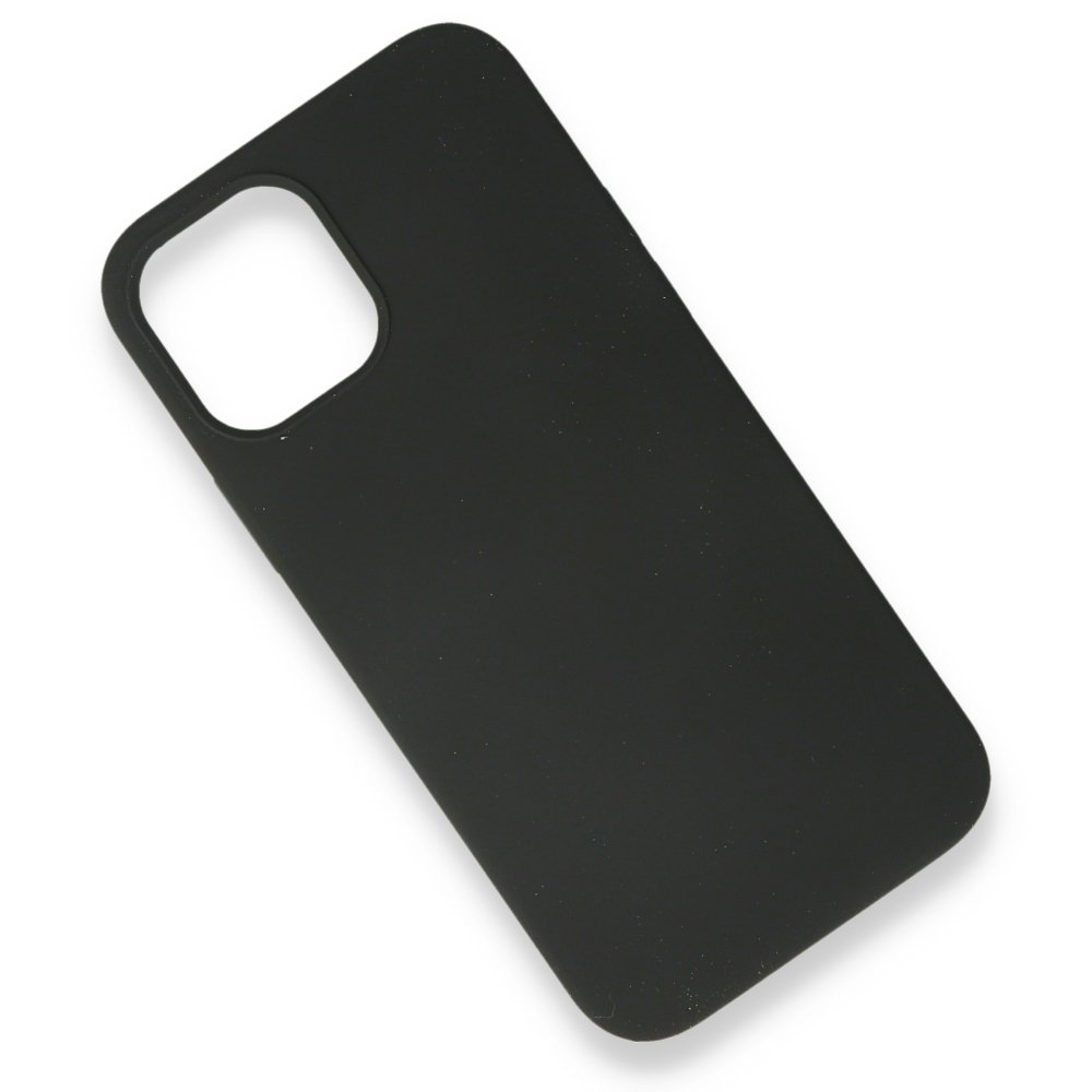 Newface iPhone 12 Pro Max Kılıf Magneticsafe Lansman Silikon Kapak - Siyah