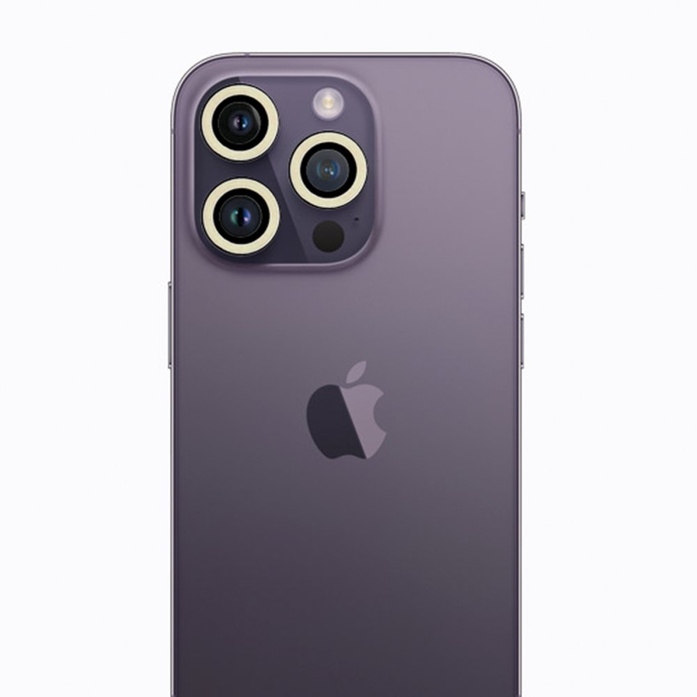 Newface iPhone 12 Pro Max Neon Fosforlu Kamera Lens - Beyaz