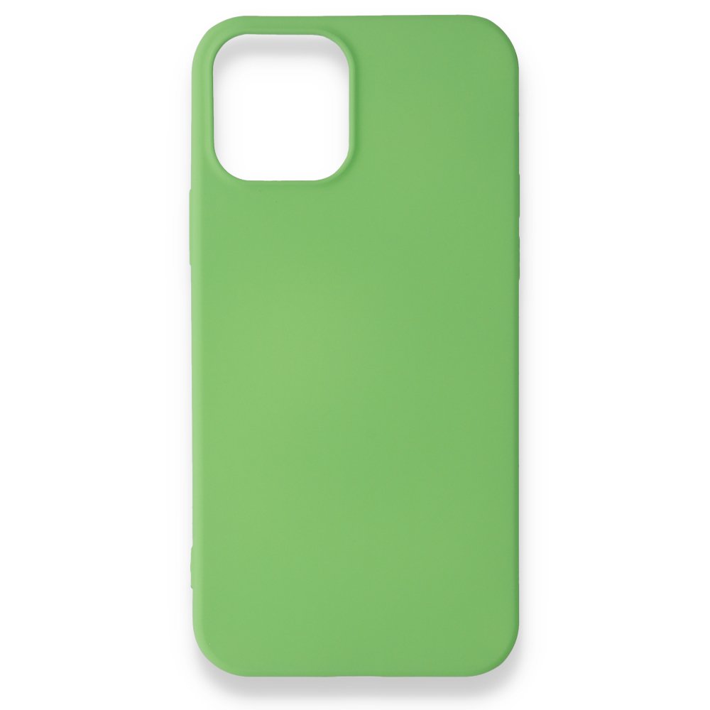 Newface iPhone 12 Pro Max Kılıf First Silikon - Yeşil