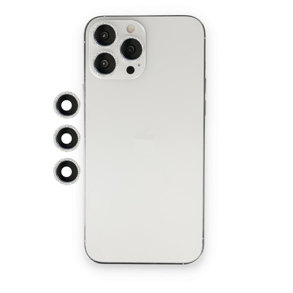 Newface iPhone 12 Pro Shine Kamera Lens - Gümüş