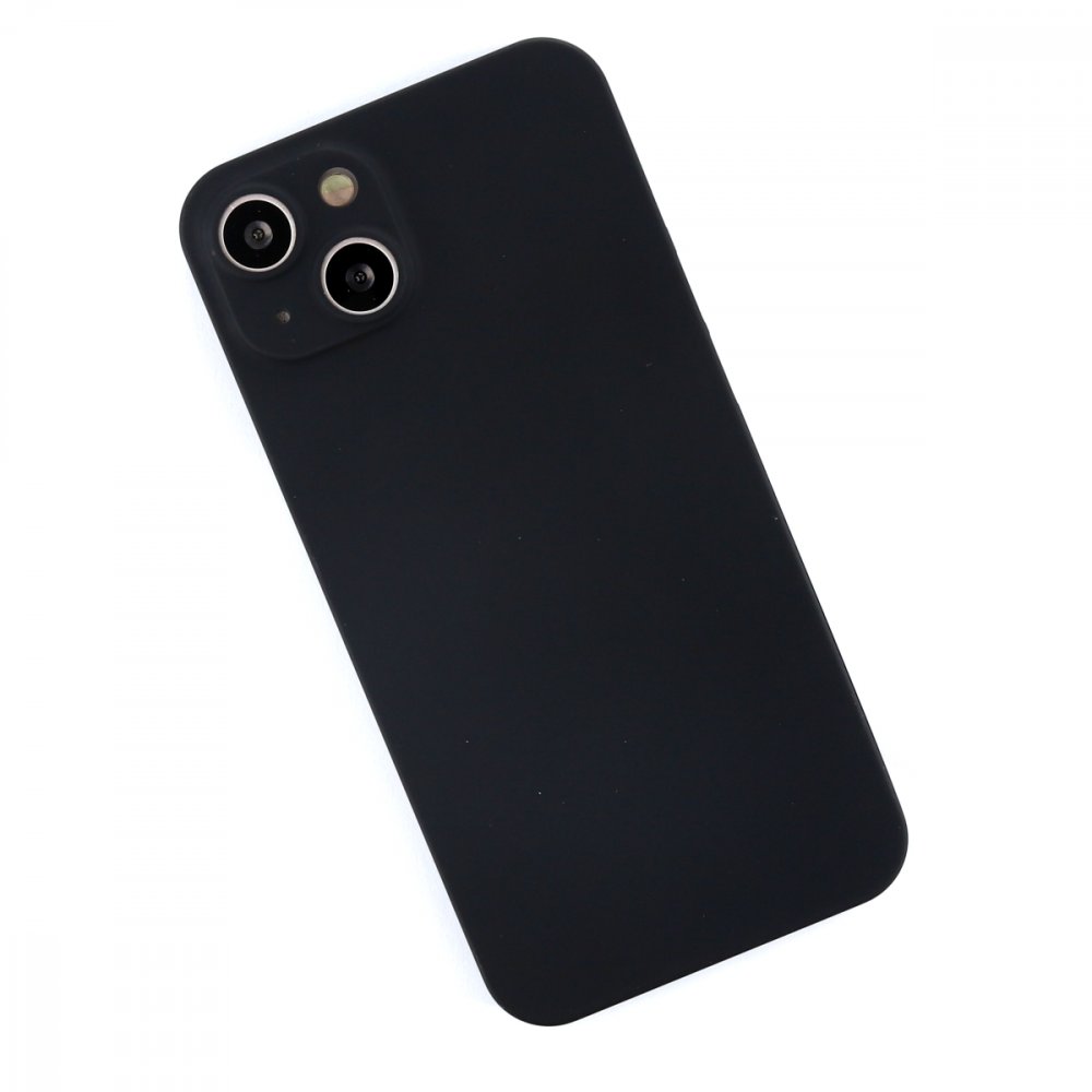Newface iPhone 13 Kılıf 360 Full Body Silikon Kapak - Siyah