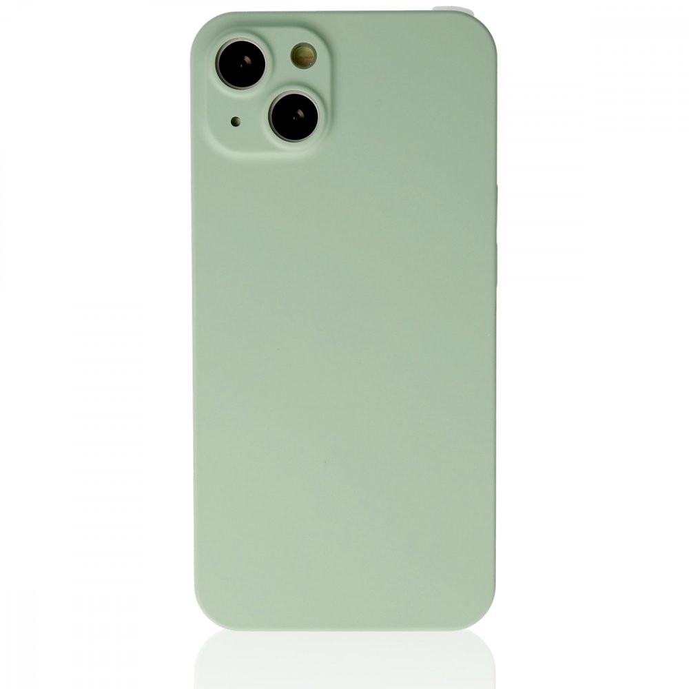 Newface iPhone 13 Kılıf 360 Hayalet Full Body Silikon Kapak - Açık Yeşil