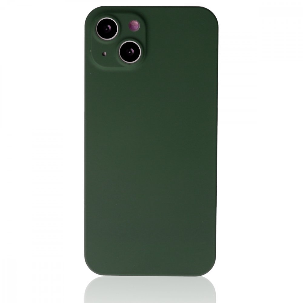 Newface iPhone 13 Kılıf 360 Hayalet Full Body Silikon Kapak - Yeşil