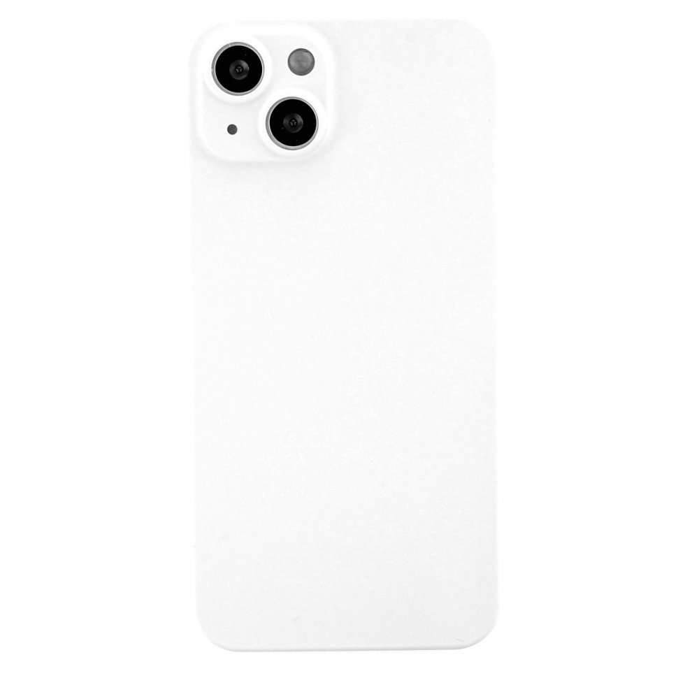 Newface iPhone 13 Kılıf 360 Mat Full Body Silikon Kapak - Beyaz