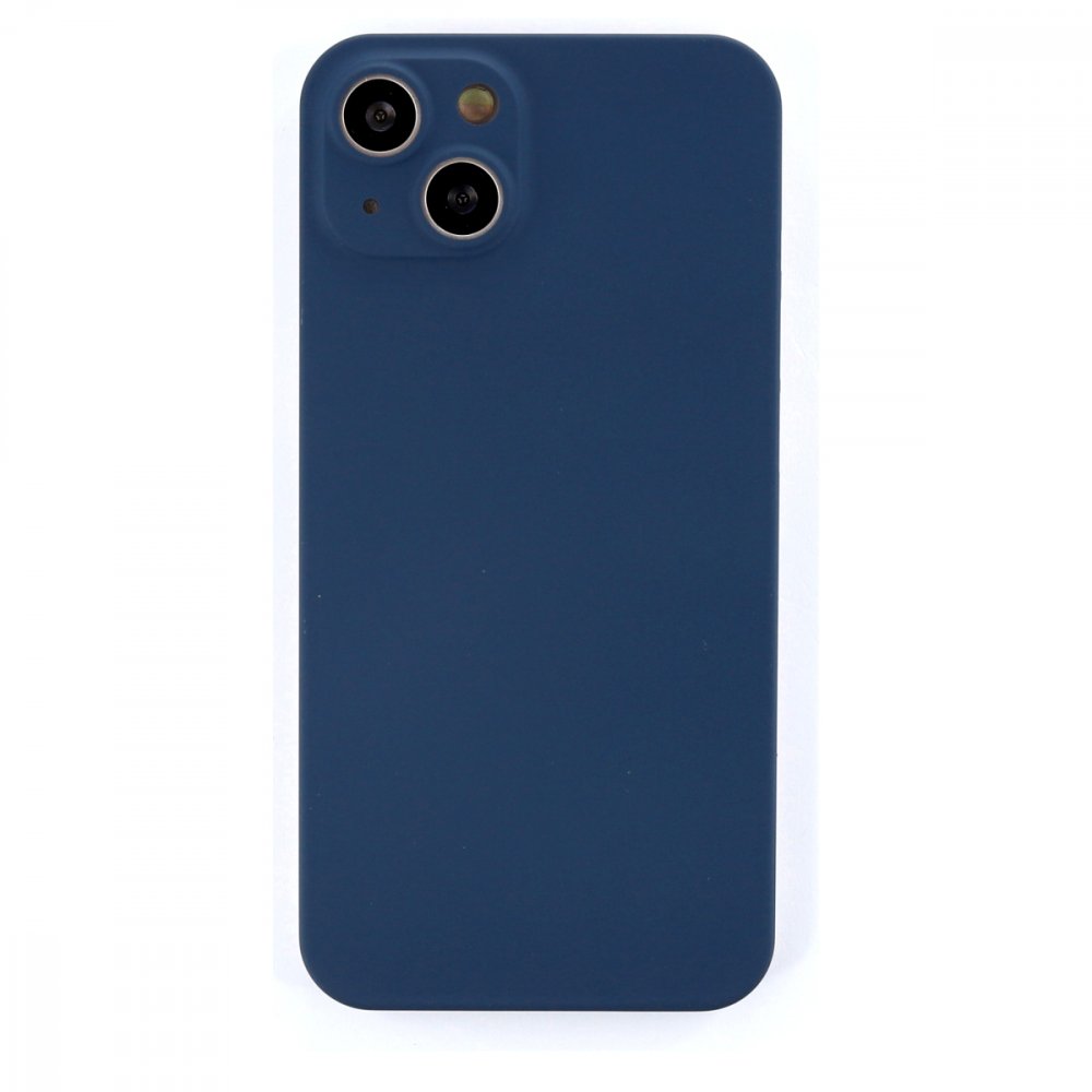 Newface iPhone 13 Kılıf 360 Mat Full Body Silikon Kapak - Mavi