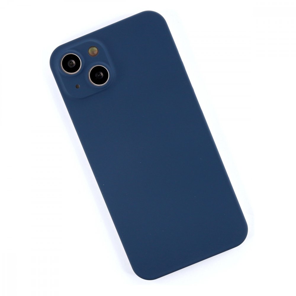 Newface iPhone 13 Kılıf 360 Mat Full Body Silikon Kapak - Mavi