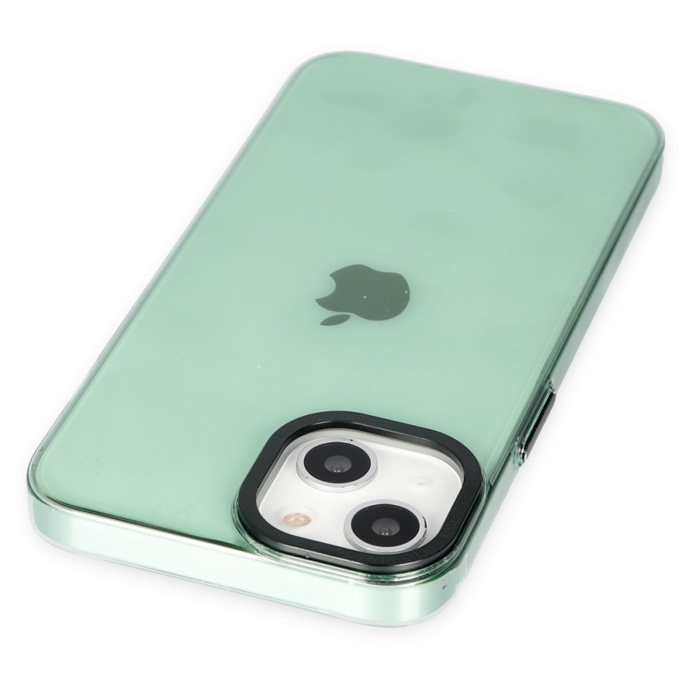 Newface iPhone 13 Kılıf Anka PC Sert Metal Kapak - Yeşil