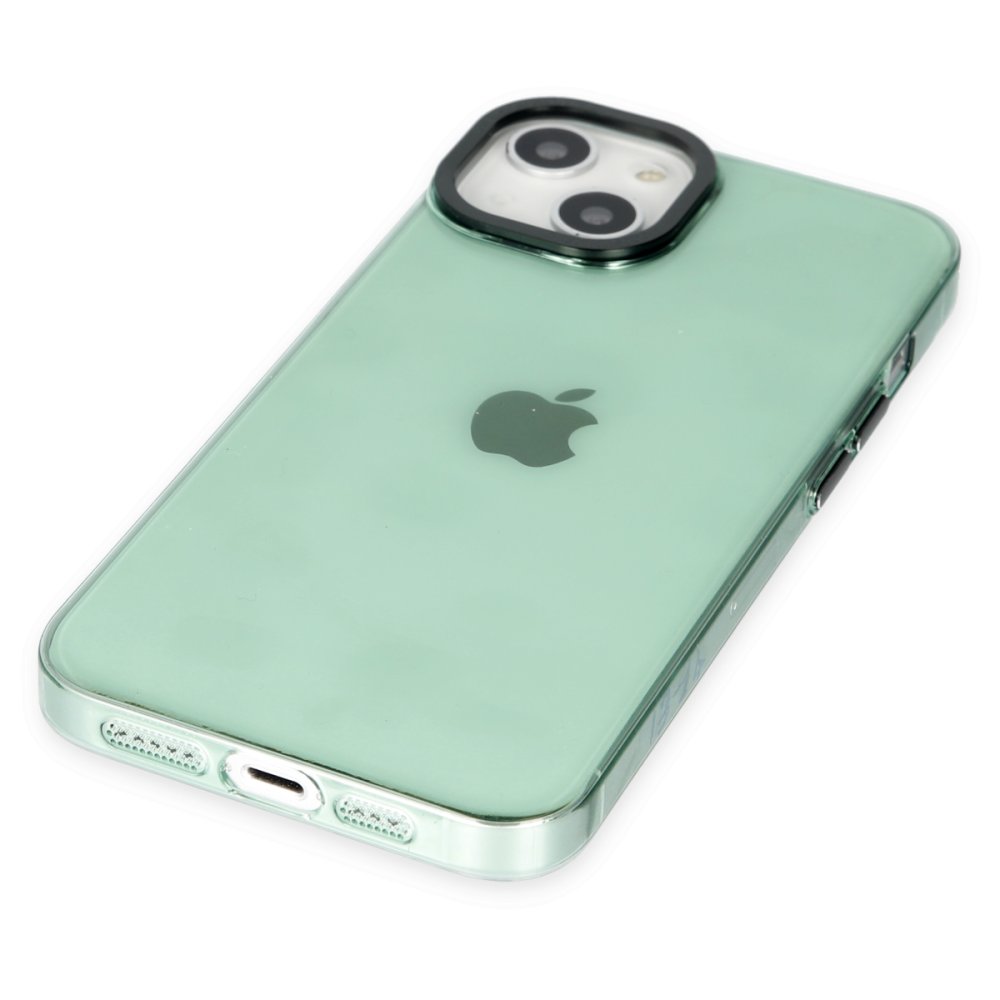 Newface iPhone 13 Kılıf Anka PC Sert Metal Kapak - Yeşil