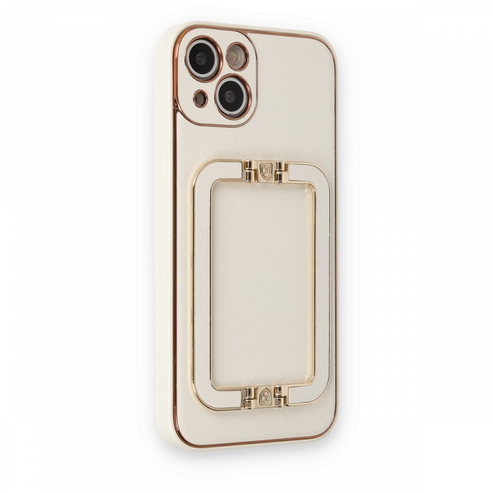 Newface iPhone 13 Kılıf Coco Elit Kapak - Beyaz