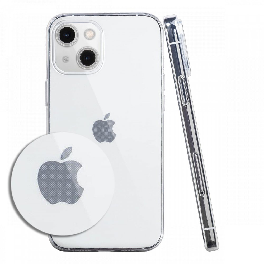Newface iPhone 13 Kılıf Deluxe 2mm Şeffaf Silikon - Şeffaf