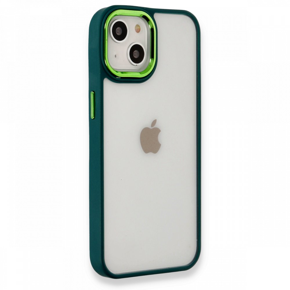 Newface iPhone 13 Kılıf Dora Kapak - Haki Yeşil