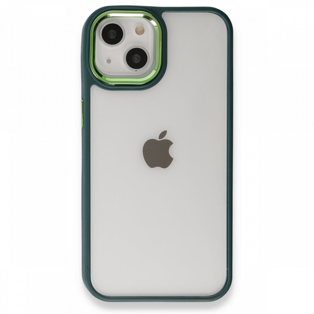 Newface iPhone 13 Kılıf Dora Kapak - Haki Yeşil