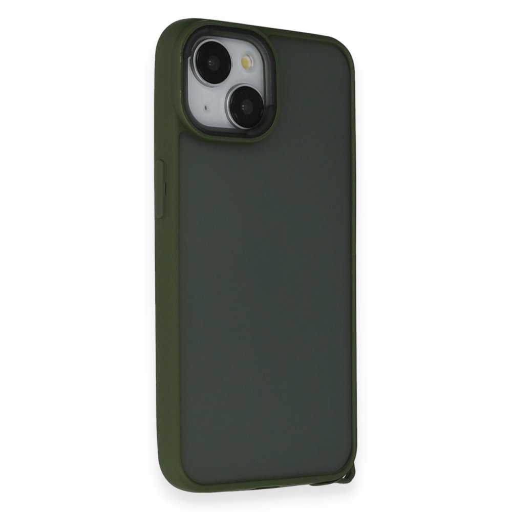 Newface iPhone 13 Kılıf Elegant Kapak - Yeşil