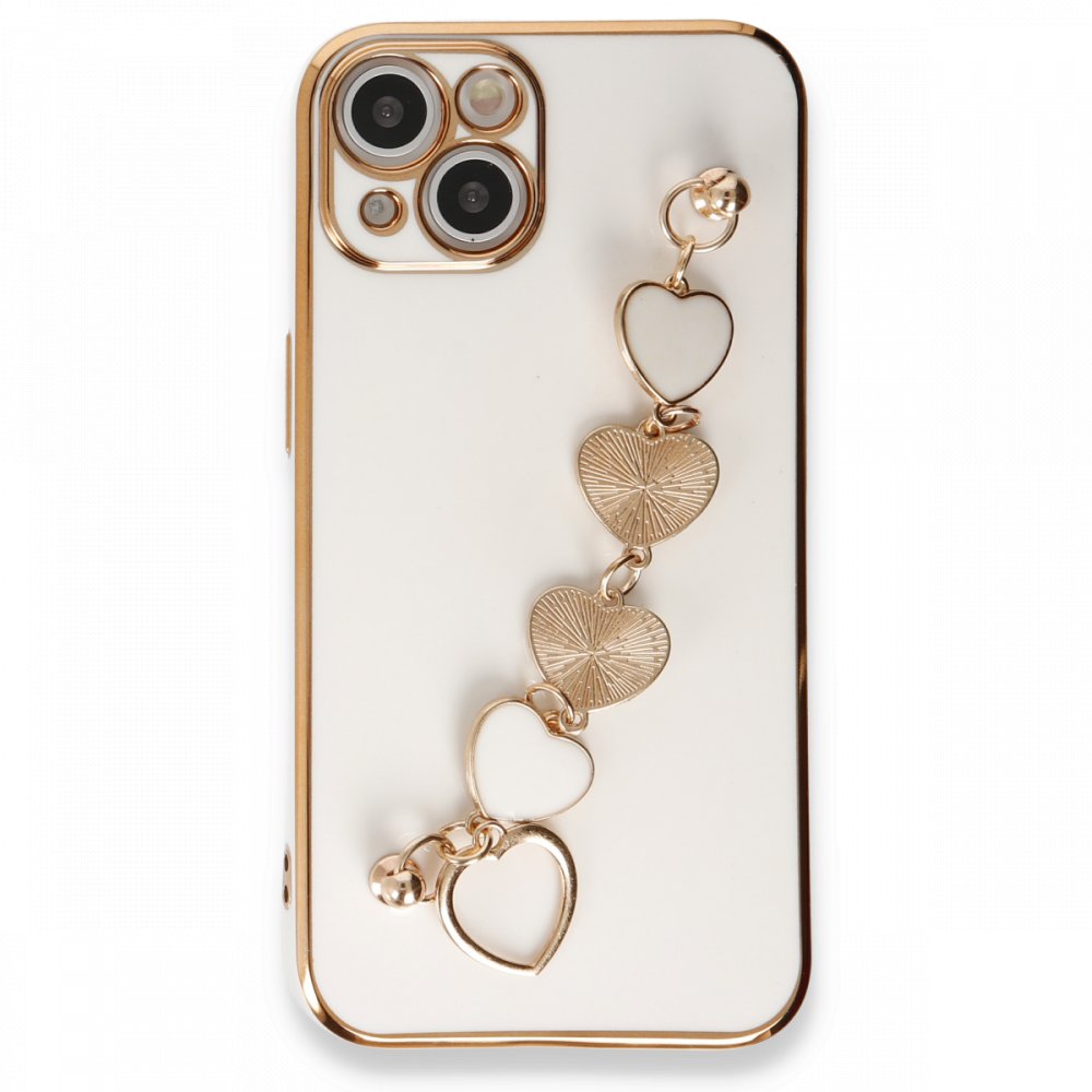 Newface iPhone 13 Kılıf Esila Silikon - Beyaz