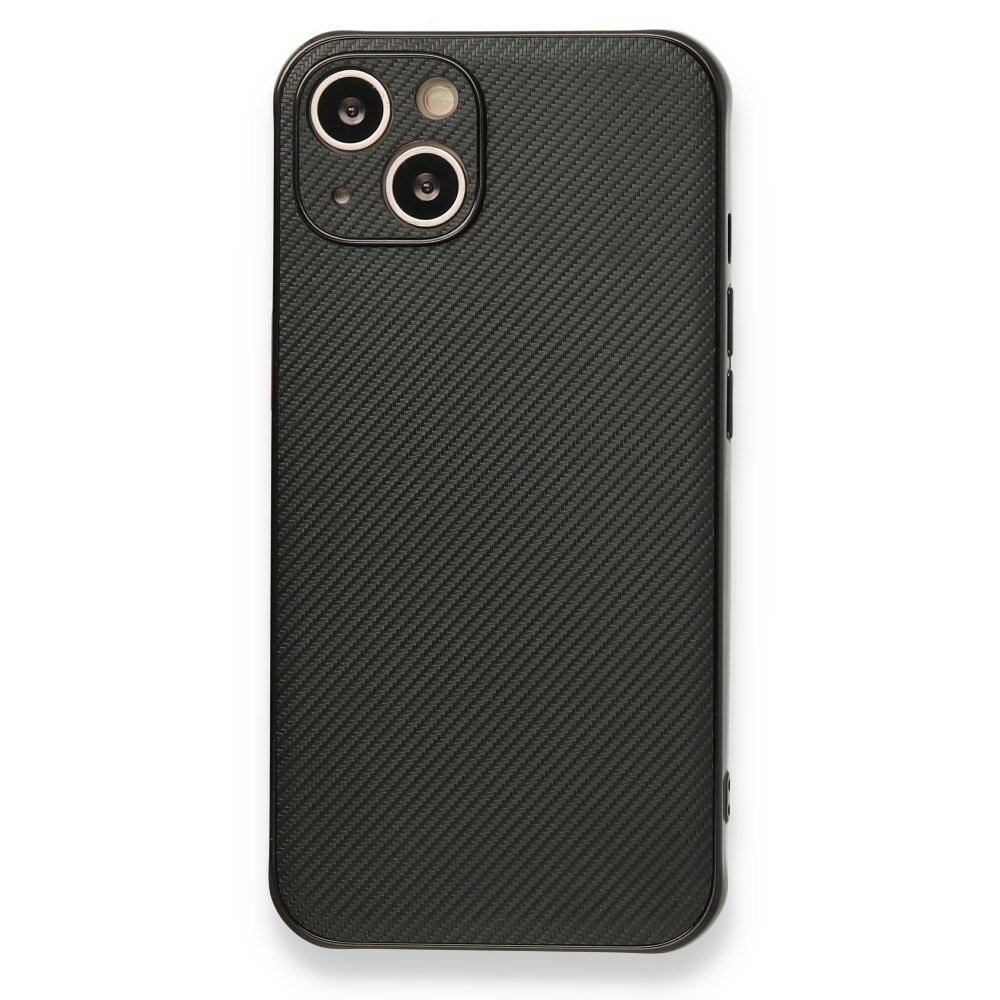 Newface iPhone 13 Kılıf Harbon Silikon - Siyah