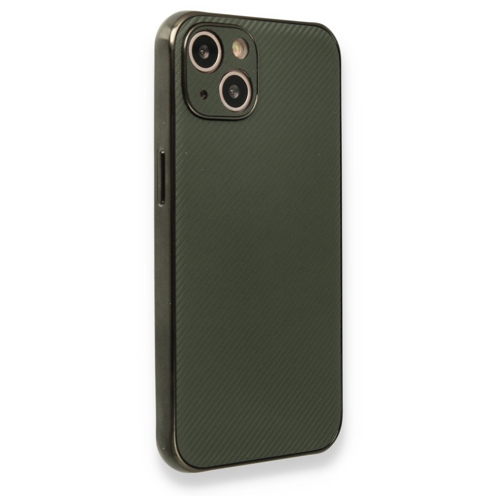 Newface iPhone 13 Kılıf Harbon Silikon - Yeşil