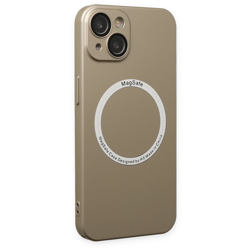 Newface iPhone 13 Kılıf Jack Magneticsafe Lens Silikon - Gold