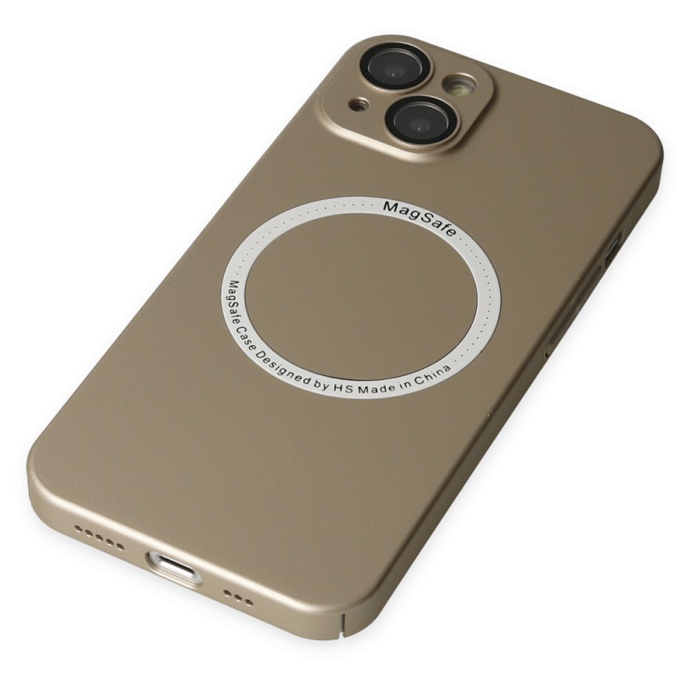 Newface iPhone 13 Kılıf Jack Magneticsafe Lens Silikon - Gold