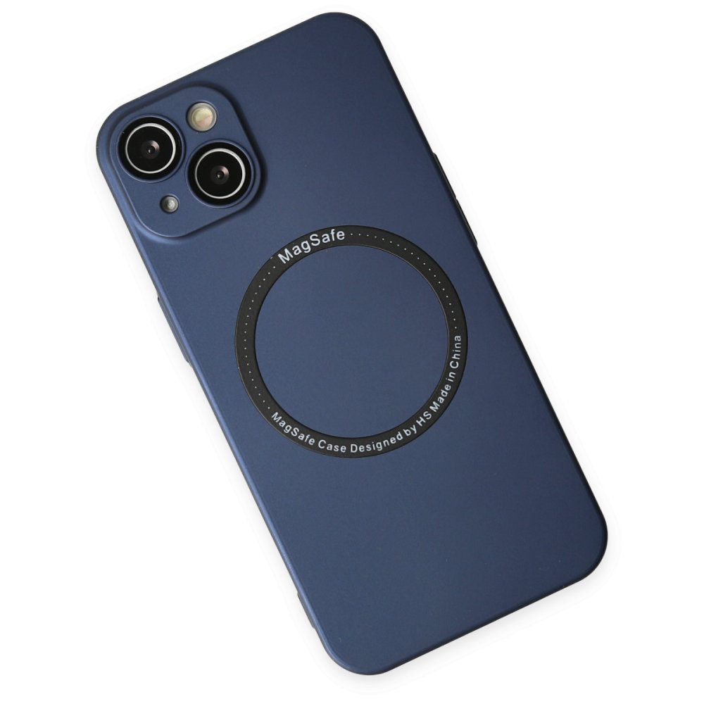 Newface iPhone 13 Kılıf Jack Magneticsafe Lens Silikon - Lacivert