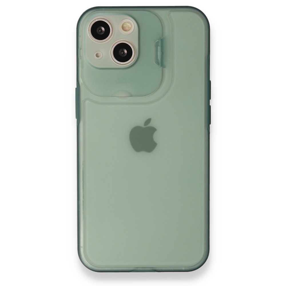 Newface iPhone 13 Kılıf Jumbo Silikon - Koyu Yeşil