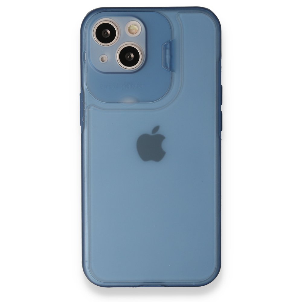 Newface iPhone 13 Kılıf Jumbo Silikon - Mavi