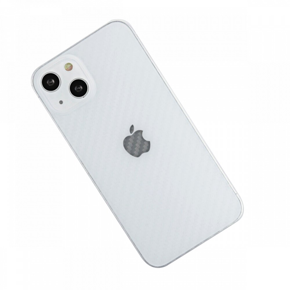 Newface iPhone 13 Kılıf Karbon PP Silikon - Şeffaf