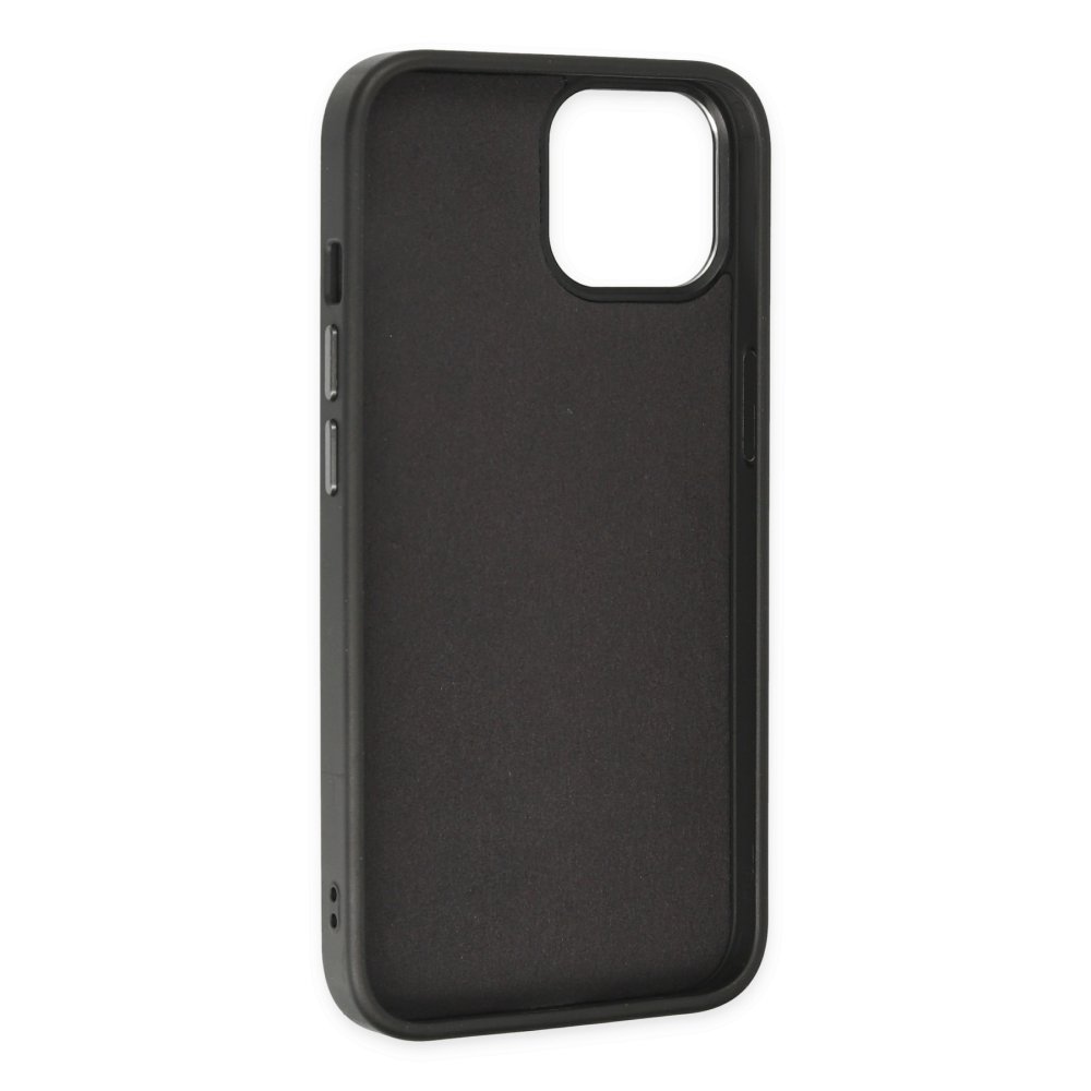 Newface iPhone 13 Kılıf King Kapak - Gri-Siyah