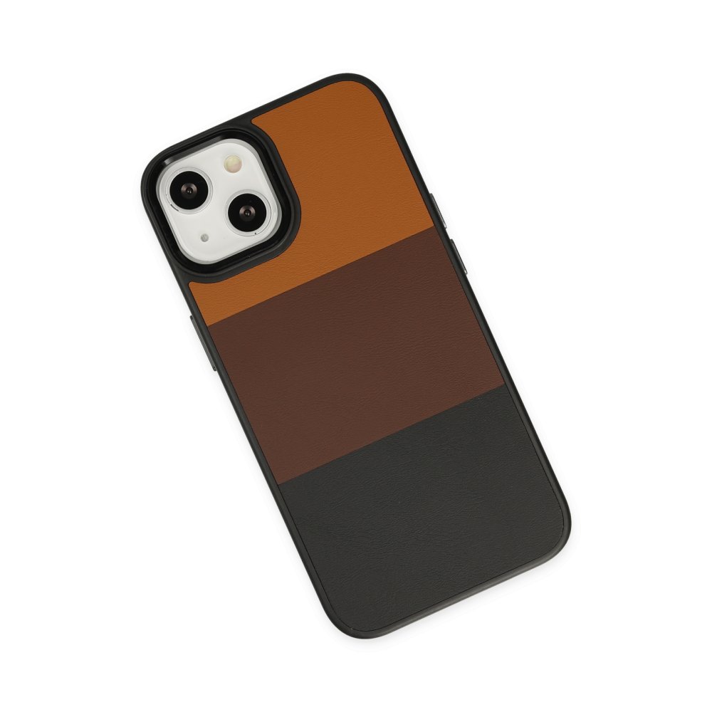 Newface iPhone 13 Kılıf King Kapak - Taba-Siyah