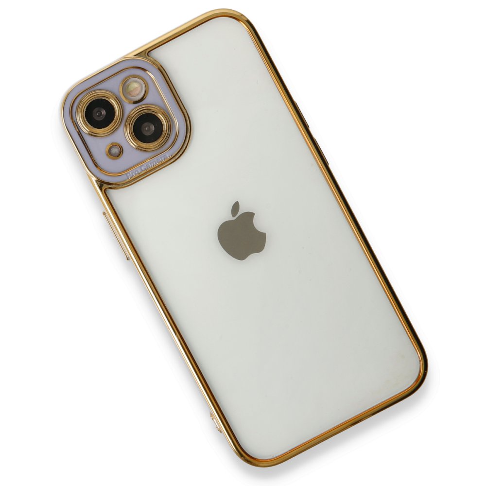 Newface iPhone 13 Kılıf Liva Lens Silikon - Lila