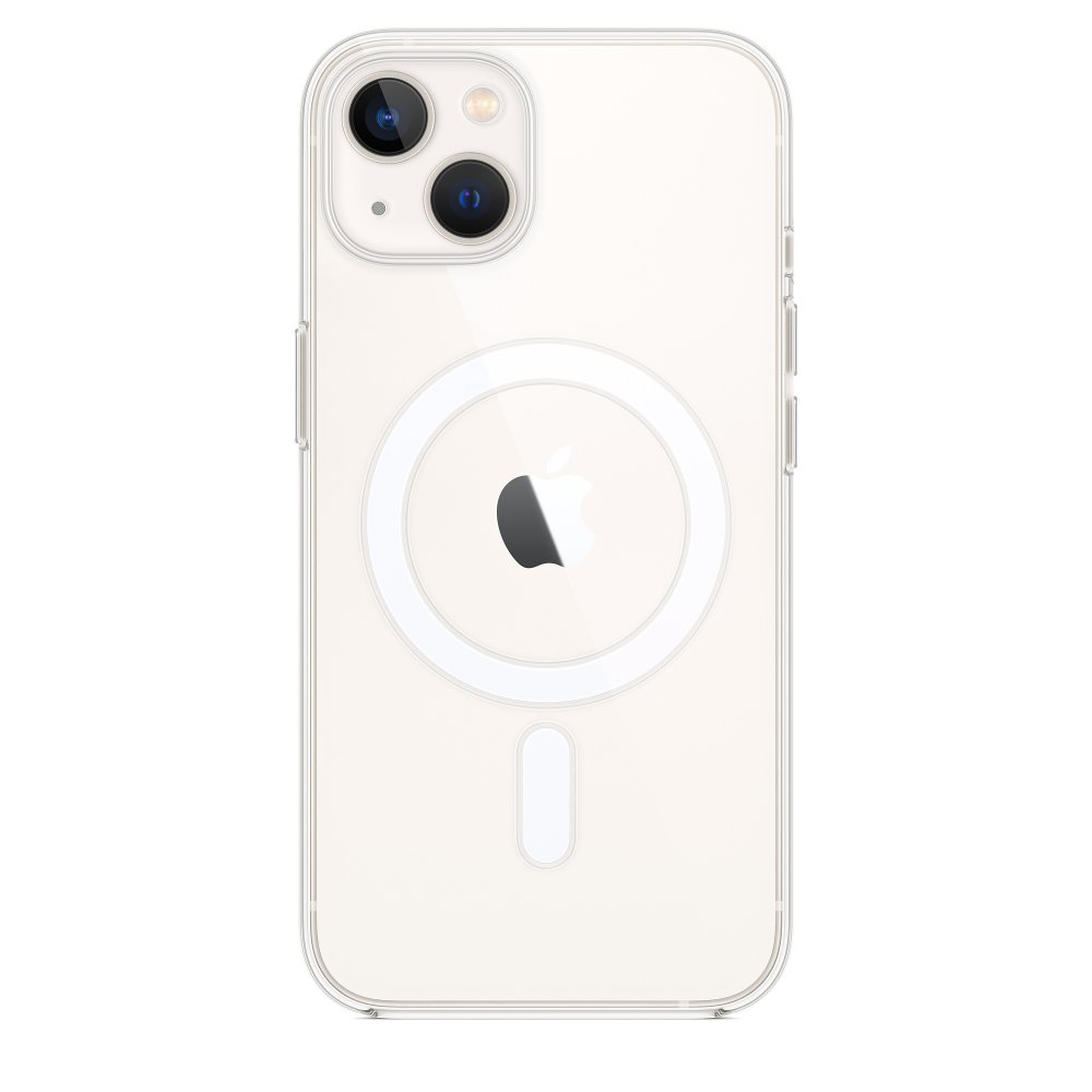 Newface iPhone 13 Kılıf Magneticsafe Şeffaf Silikon - Şeffaf