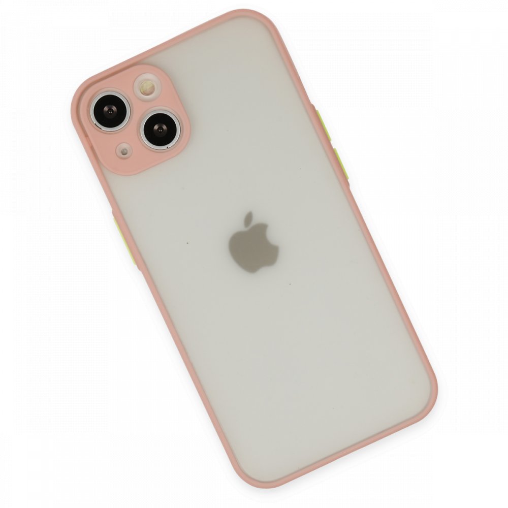 Newface iPhone 13 Kılıf Montreal Silikon Kapak - Pembe