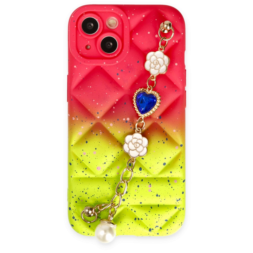 Newface iPhone 13 Kılıf Mozart Elcekli Silikon - Yeşil