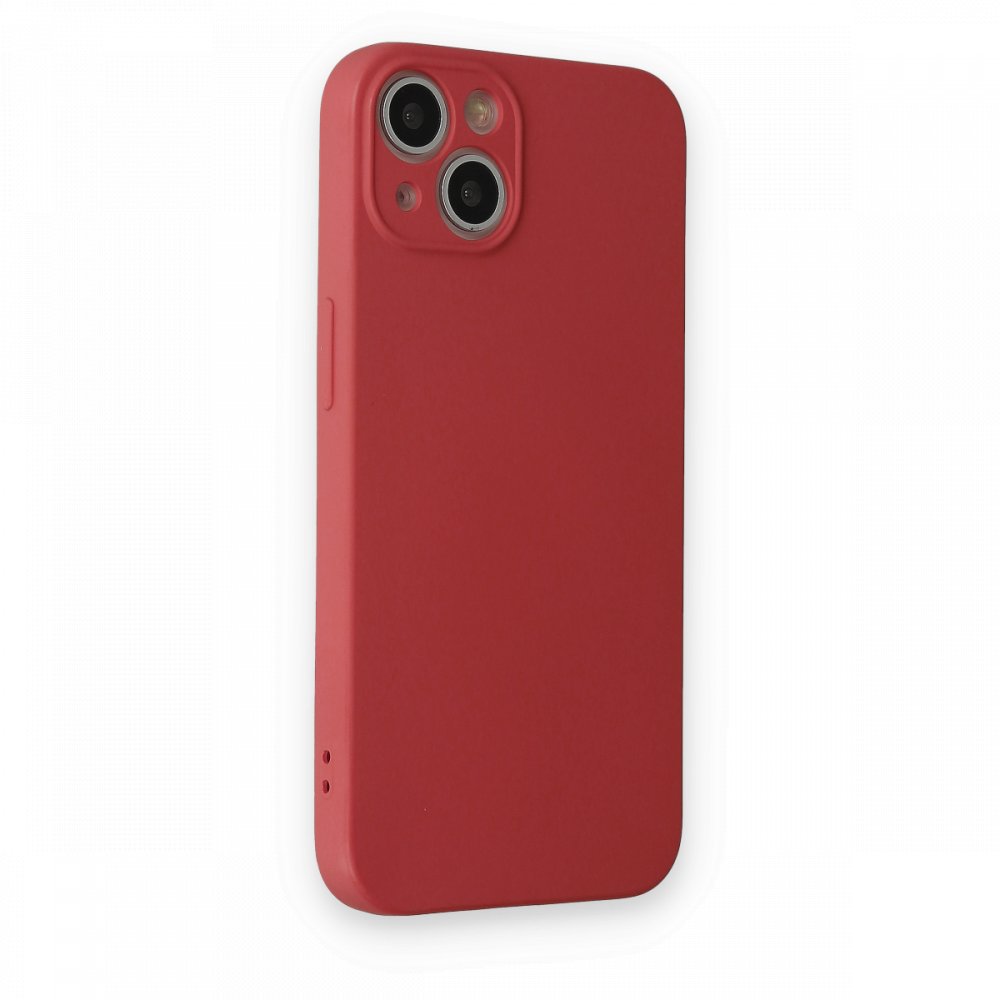 Newface iPhone 13 Kılıf Nano içi Kadife Silikon - Kiremit