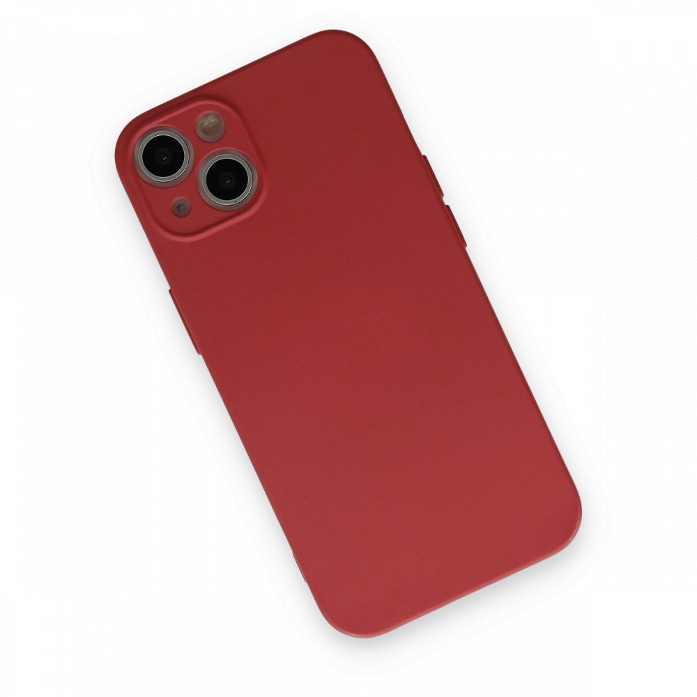 Newface iPhone 13 Kılıf Nano içi Kadife Silikon - Kiremit