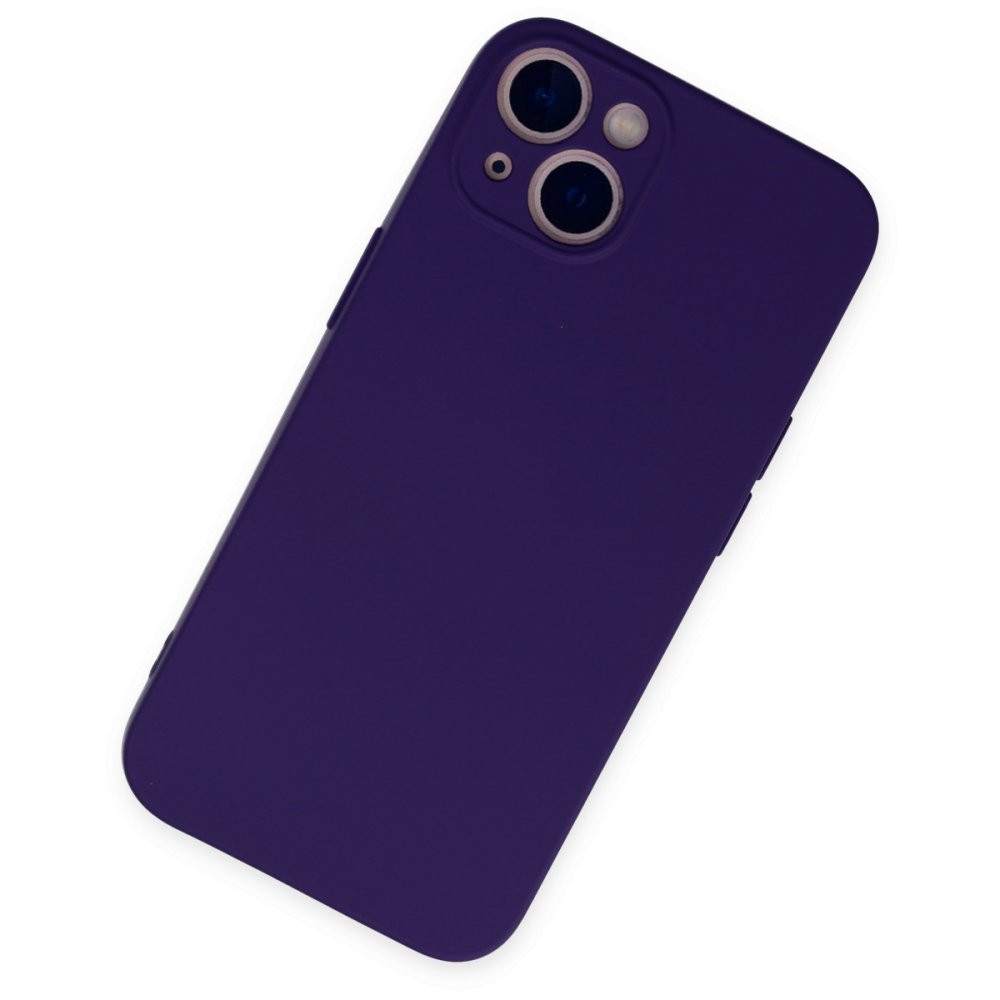 Newface iPhone 13 Kılıf Nano içi Kadife Silikon - Mor