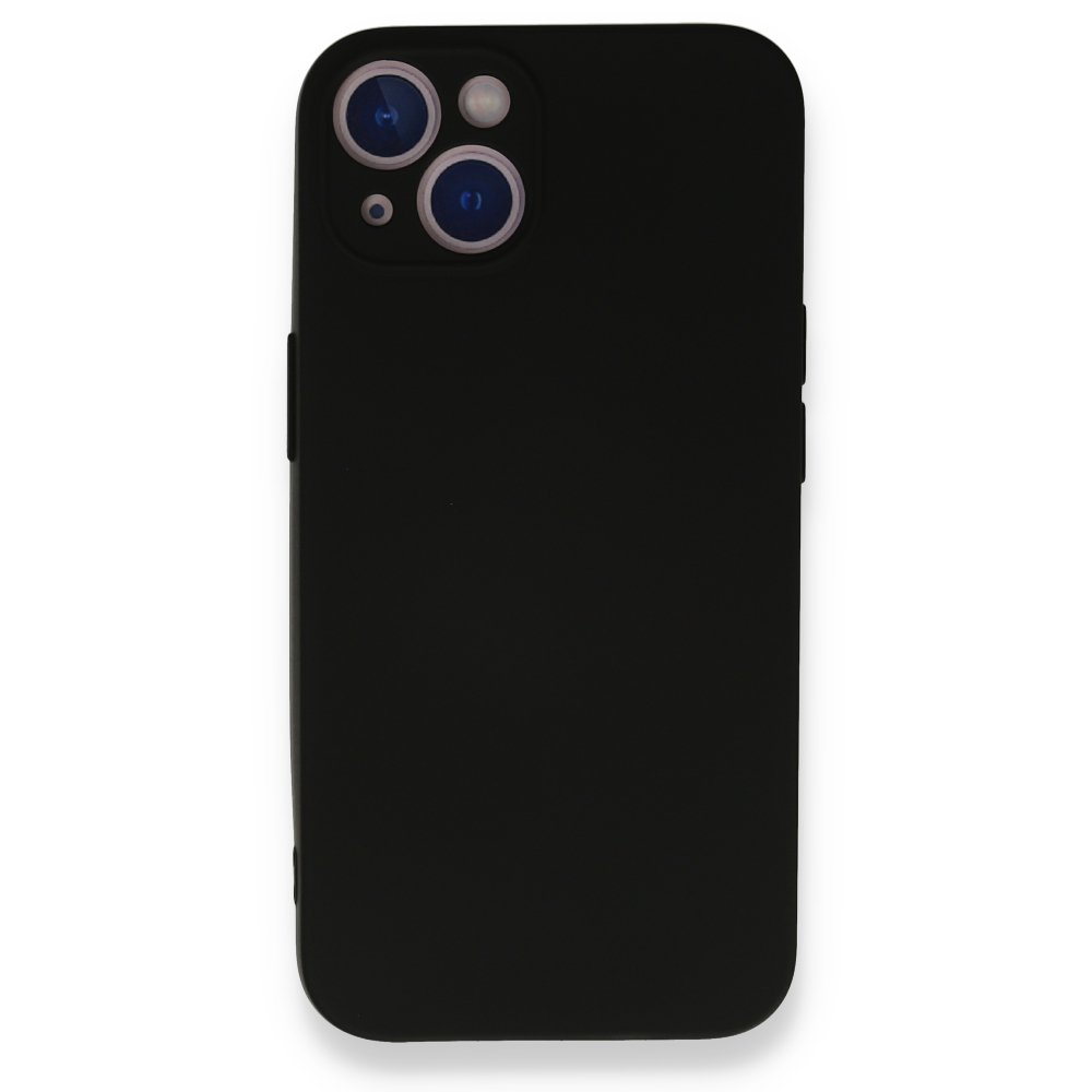 Newface iPhone 13 Kılıf Nano içi Kadife  Silikon - Siyah