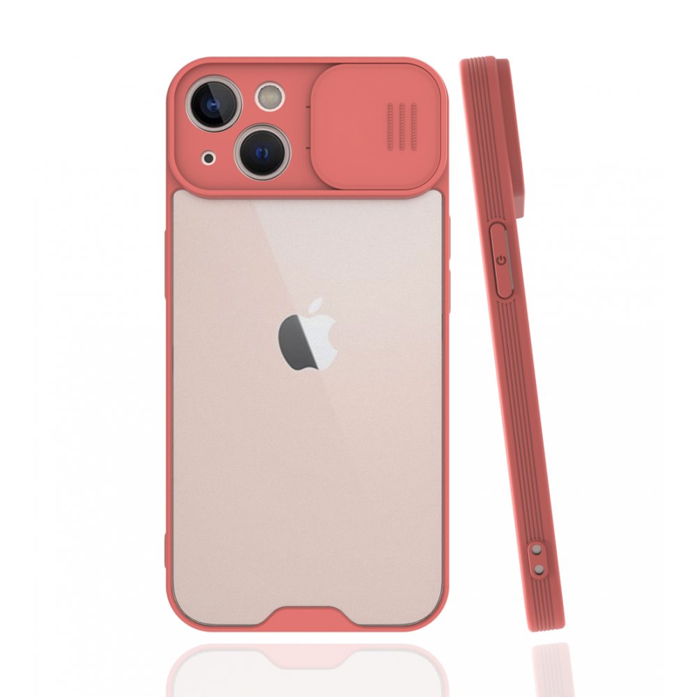 Newface iPhone 13 Kılıf Platin Kamera Koruma Silikon - Pembe
