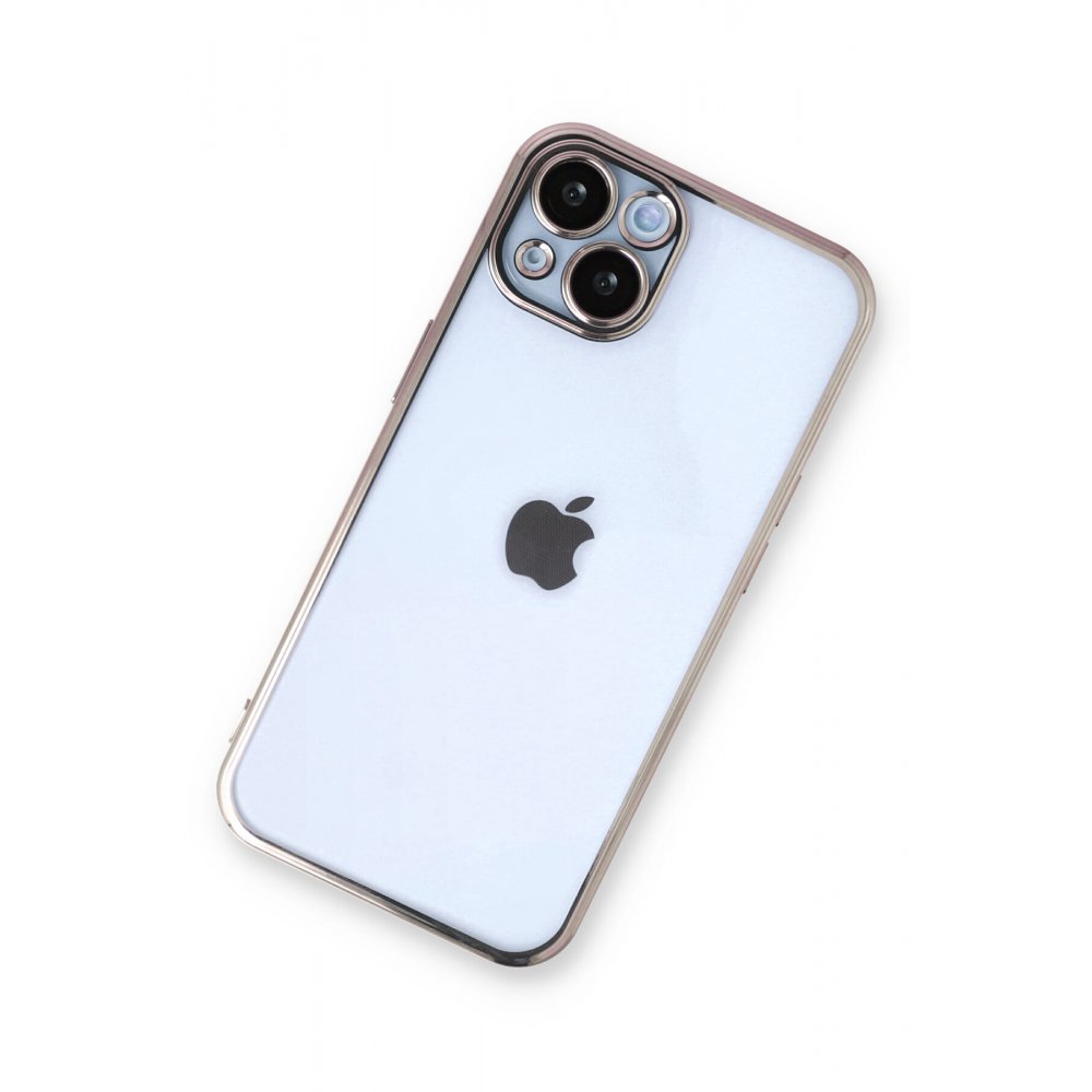 Newface iPhone 13 Kılıf Razer Lensli Silikon - Gold