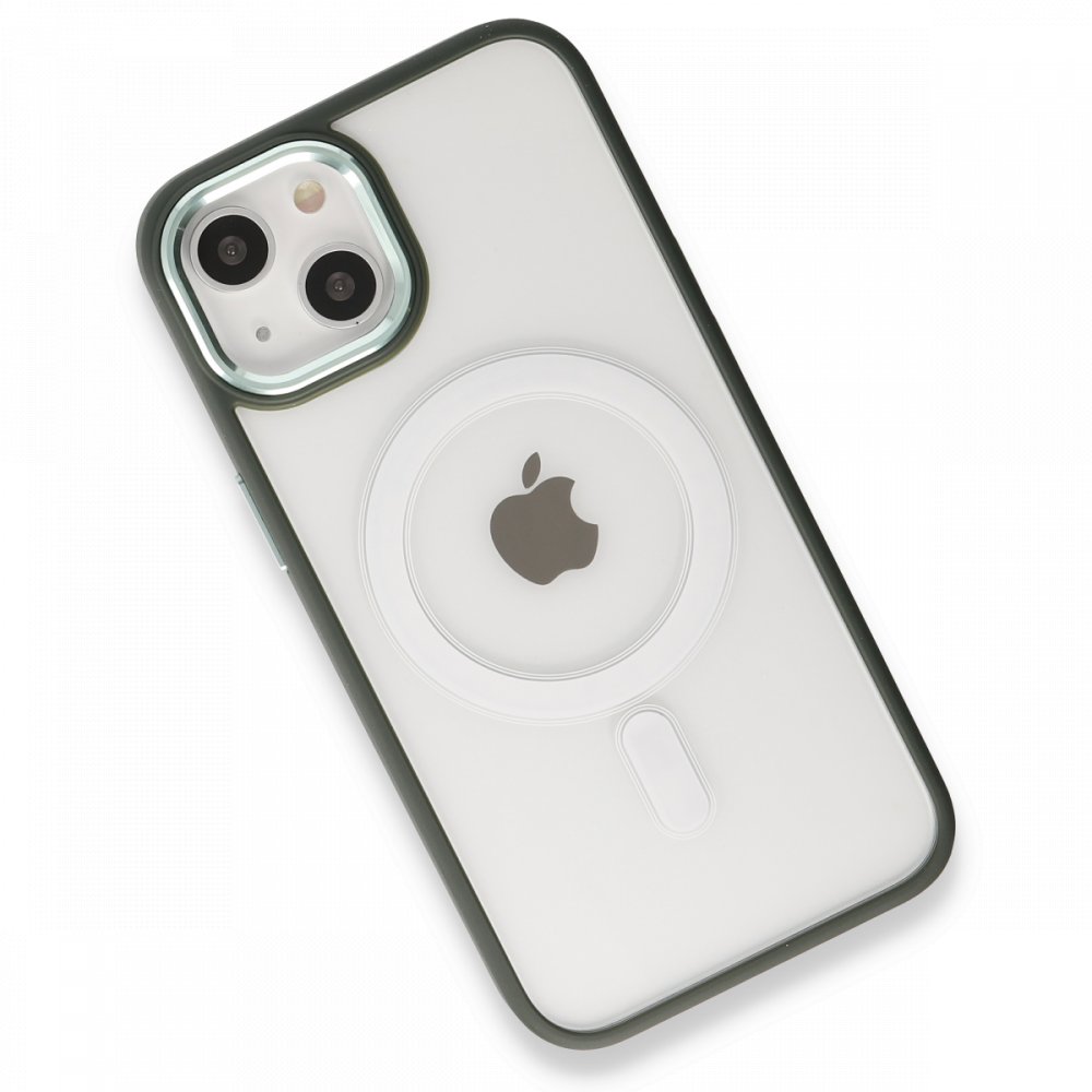 Newface iPhone 13 Kılıf Room Magneticsafe Silikon - Köknar Yeşili