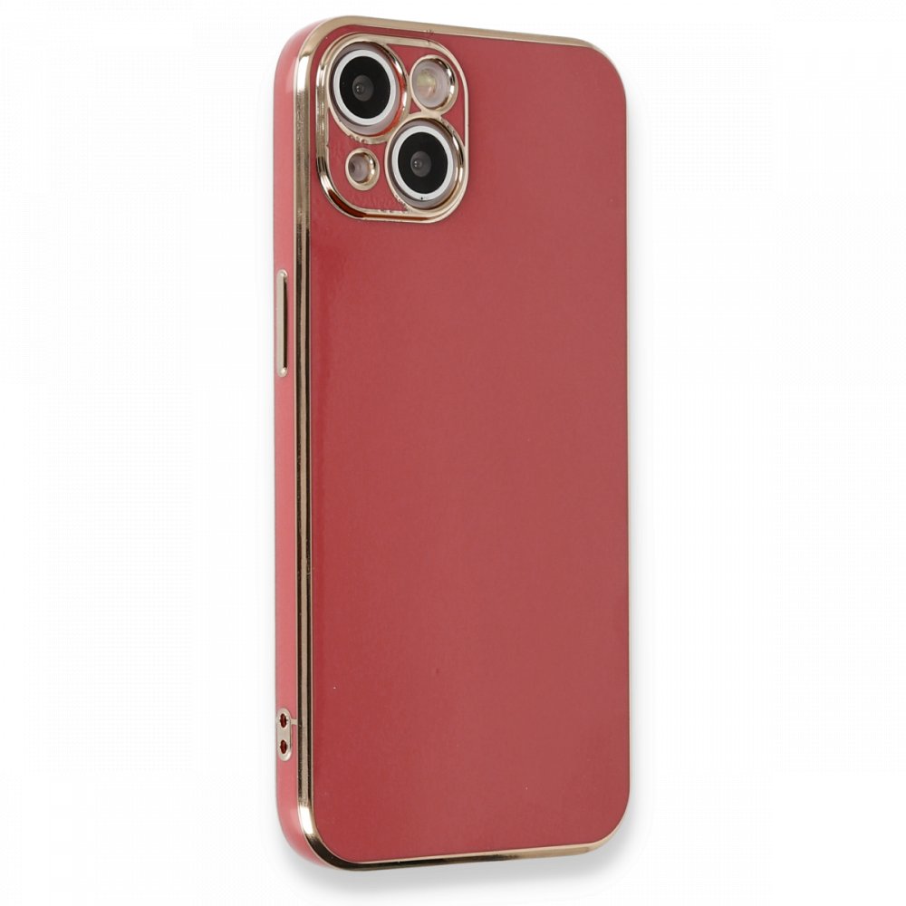 Newface iPhone 13 Kılıf Volet Silikon - Kırmızı