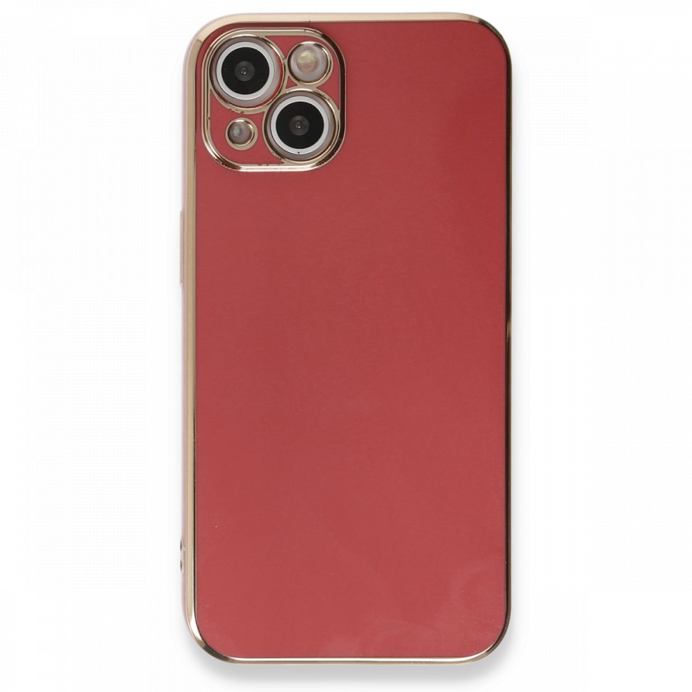 Newface iPhone 13 Kılıf Volet Silikon - Kırmızı