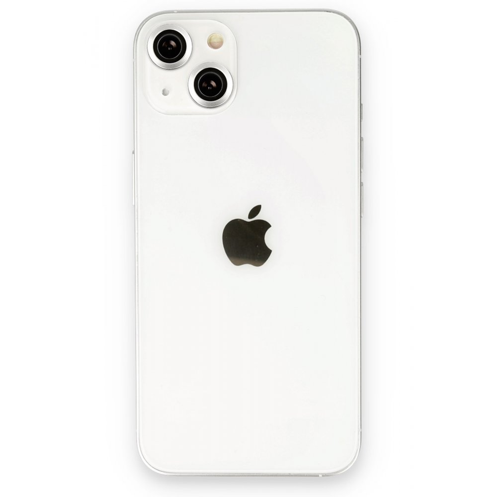 Newface iPhone 13 Mini Metal Kamera Lens - Gümüş