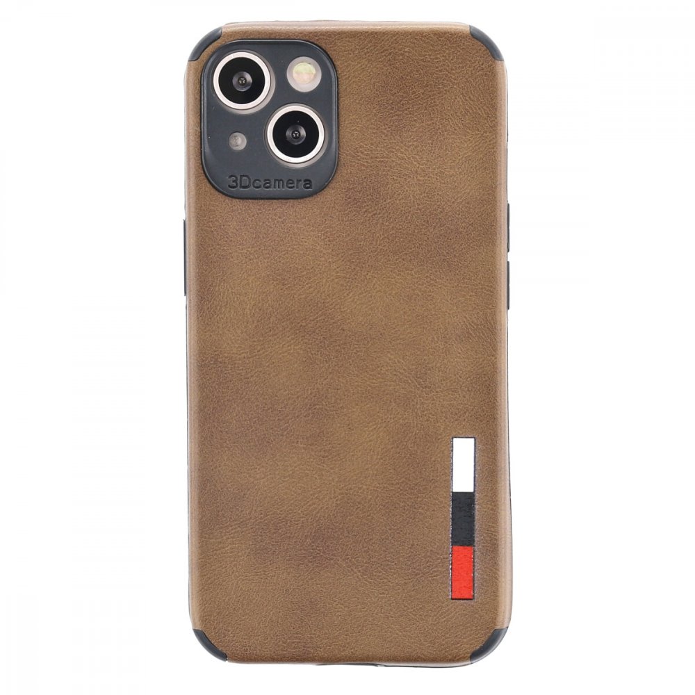 Newface iPhone 13 Mini Kılıf Loop Deri Silikon - Kahverengi