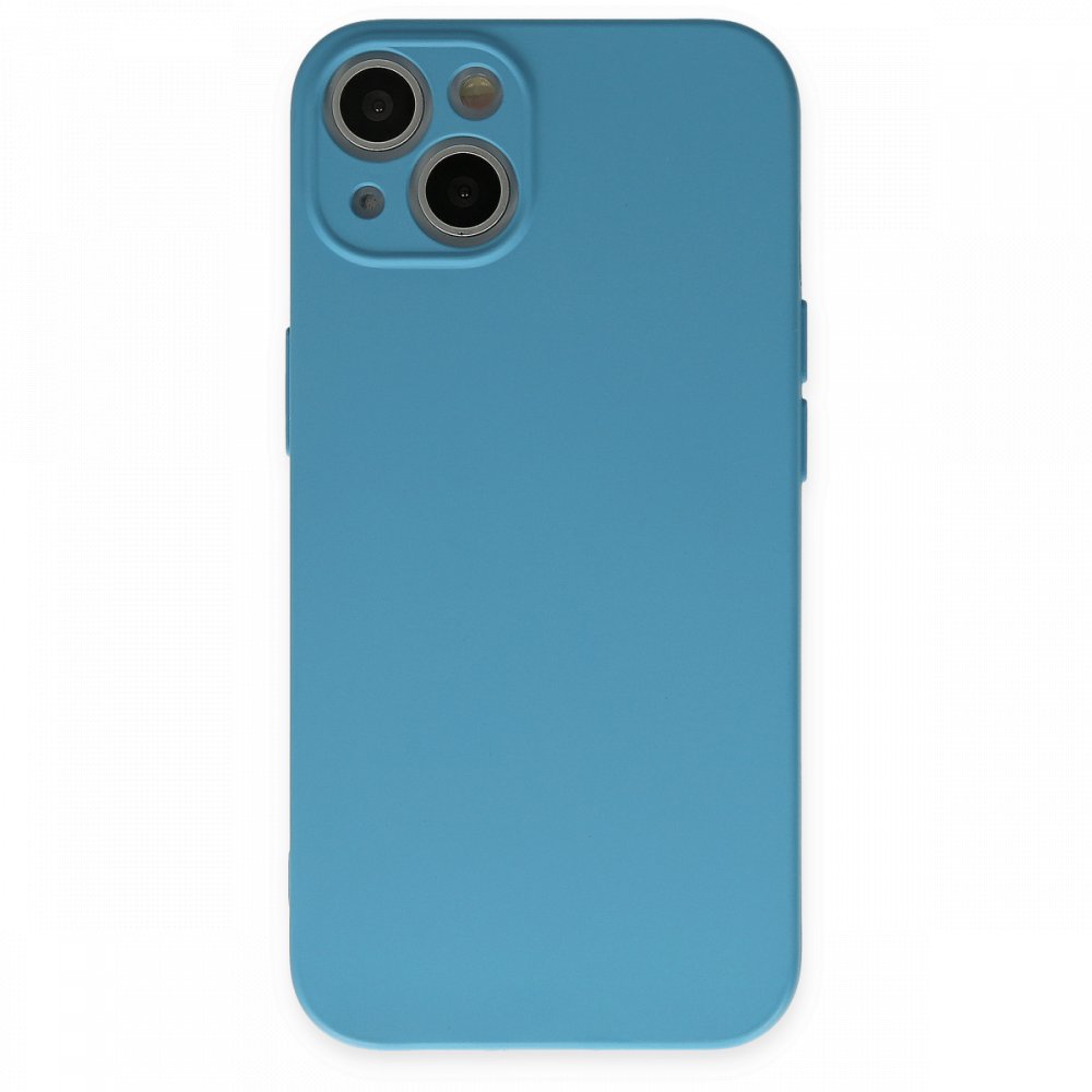 Newface iPhone 13 Mini Kılıf Nano içi Kadife  Silikon - Mavi
