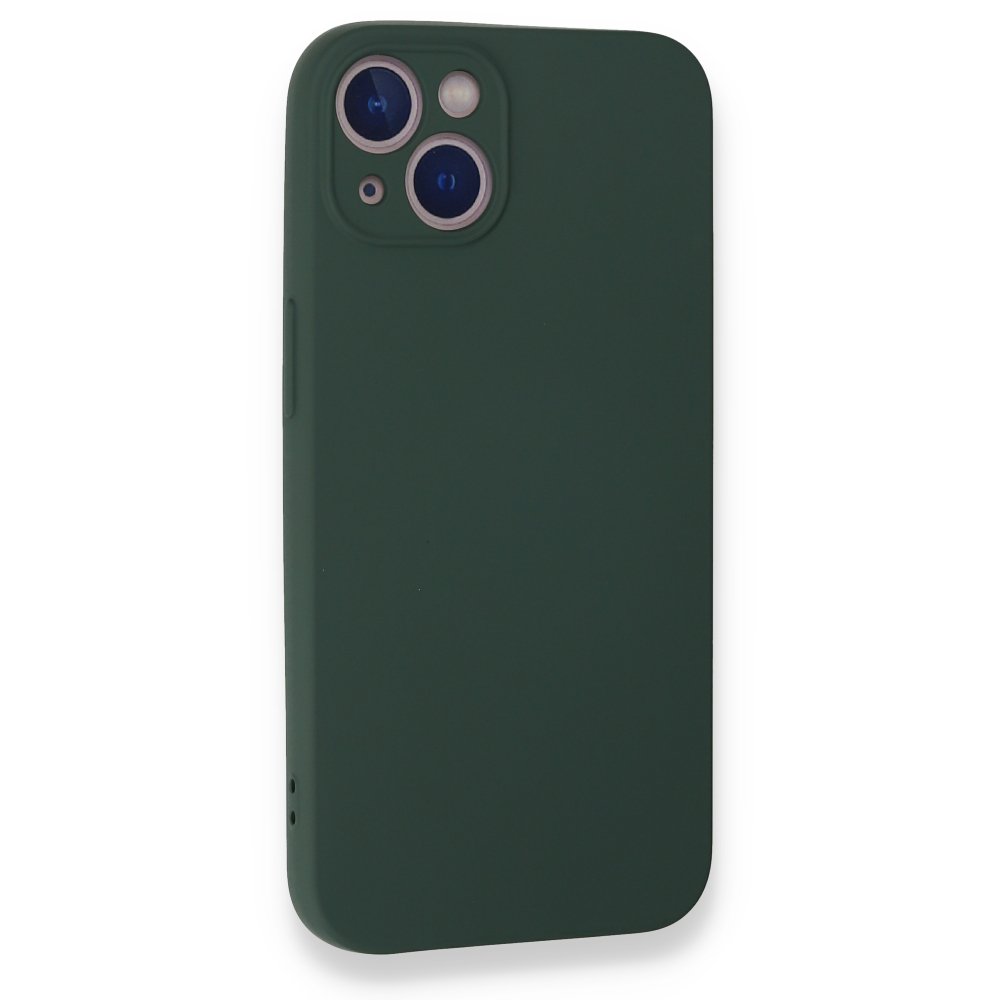 Newface iPhone 13 Mini Kılıf Nano içi Kadife  Silikon - Koyu Yeşil