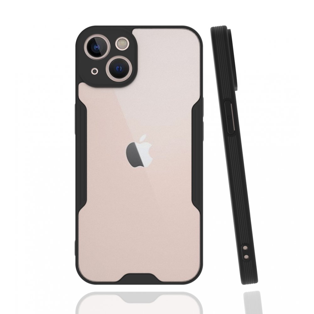 Newface iPhone 13 Mini Kılıf Platin Silikon - Siyah
